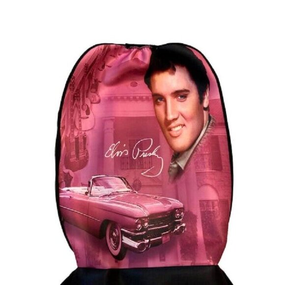 New Elvis Presley Pink Cadillac Car Seat Cover Graceland Guitar 1 pc Auto Decor - Picture 4 of 4